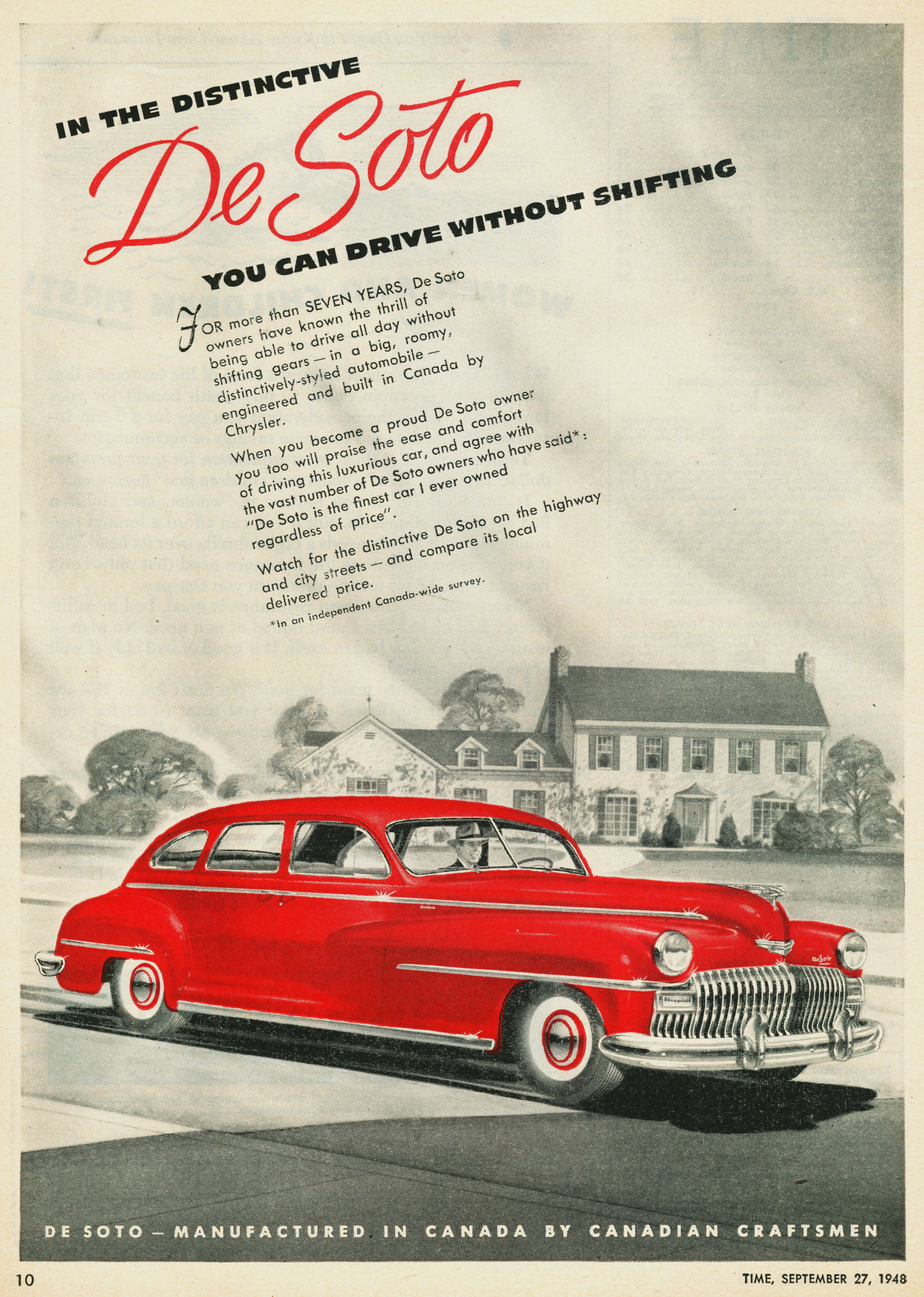 1948 DeSoto Auto Advertising